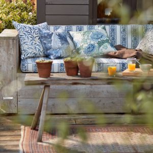 Morris & Co Outdoor Fabrics collection for Decorom.
