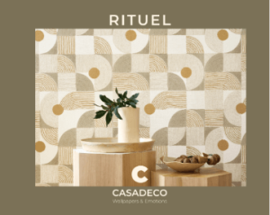 Calm boho chic wallpaper collection with subtle textures.