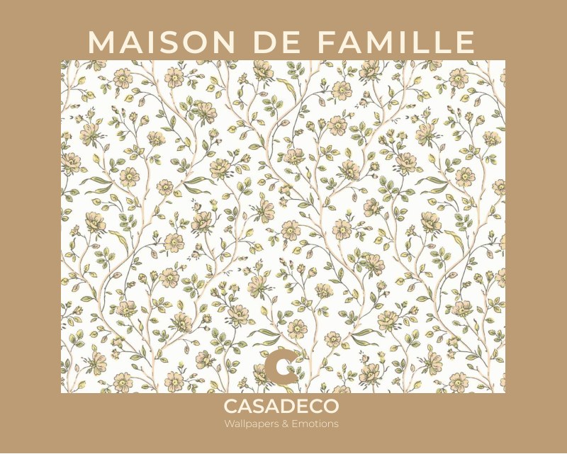 Casadeco Maison De Famille - טפטים קלאסיים ופרחוניים